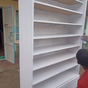 Modern wooden shoe rack