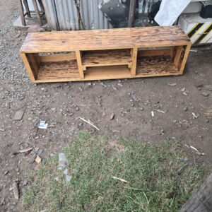 Shou Sugi ban pallet Tv stand
